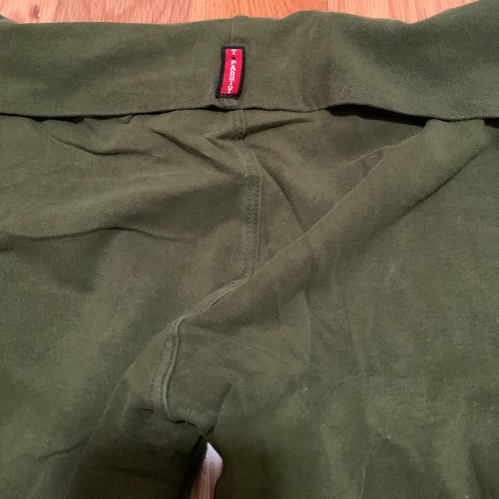 Olive green leggings, small